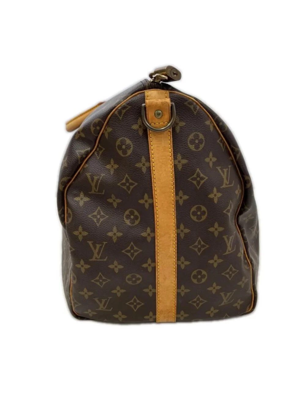 Louis Vuitton Monogram Keepall 55 Boston Bag 1 Screw Removed Brown